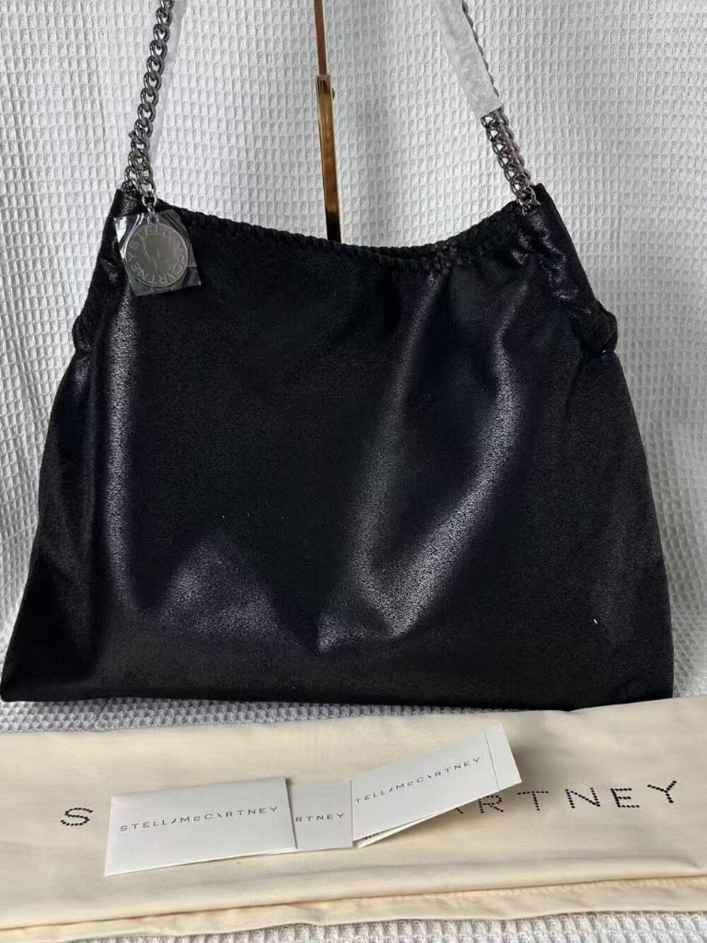Stella McCartney Falabella Drawstring Tote Bag Black